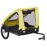 Pet Bike Trailer Yellow and Black - Front View