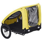 Pet Bike Trailer Yellow and Black - 45-Degree Angle
