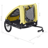 Pet Bike Trailer Yellow and Black - Extra Image