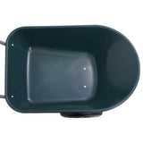 Wheelbarrow Green And Grey 140x63x65 Cm 78 L 100 Kg