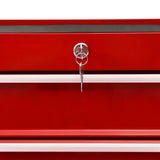 Tool Trolley with 10 Drawers Steel Red