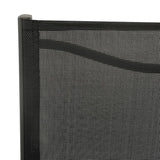 Garden Chairs 2 pcs Textilene and Steel Black and Anthracite - Rear View