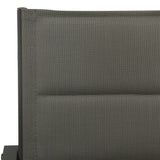 Garden Chairs 2 pcs Textilene and Steel Grey and Anthracite - Rear View