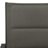 Garden Chairs 4 pcs Textilene and Steel Grey and Anthracite - Rear View