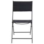 Folding Chairs 2 pcs Steel and Textilene