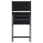 Folding Chairs 2 pcs Steel and Textilene
