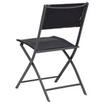Folding Chairs 4 pcs Steel and Textilene
