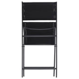 Folding Outdoor Chairs 4 pcs Steel and Textilene