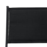 Folding Outdoor Chairs 4 pcs Steel and Textilene