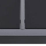 Outdoor Dining Table Anthracite 150x90x74 cm Steel - Top-Down View