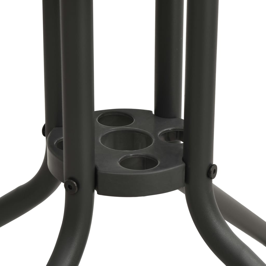 Bistro Table Anthracite ?0x71 cm Steel