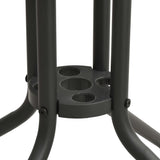 Bistro Table Anthracite Ø80x71 cm Steel - Top-Down View