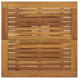 Bar Table Black 80x80x110 cm Poly Rattan and Solid Acacia Wood
