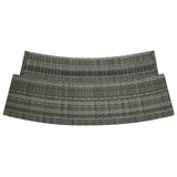 Garden Bar Table Grey 120x55x110 cm Poly Rattan - 45-Degree Angle