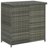 3 Piece Bar Set Poly Rattan Grey - Top-Down View