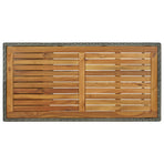 Bar Table With Storage Rack Grey 120x60x110 Cm