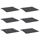 Garden Chair Cushions 6 pcs Anthracite 40x40x4 cm Oxford Fabric