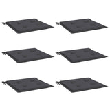 Garden Chair Cushions 6 pcs Anthracite 40x40x4 cm Oxford Fabric - Side View