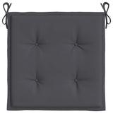 Garden Chair Cushions 6 pcs Anthracite 40x40x4 cm Oxford Fabric - Rear View