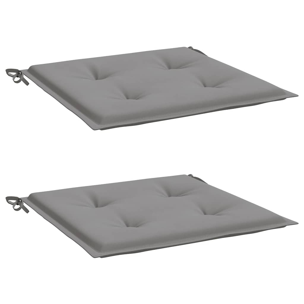Garden Chair Cushions 2 pcs Grey 40x40x4 cm Oxford Fabric