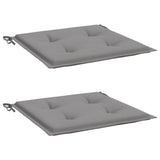 Garden Chair Cushions 2 pcs Grey 40x40x4 cm Oxford Fabric