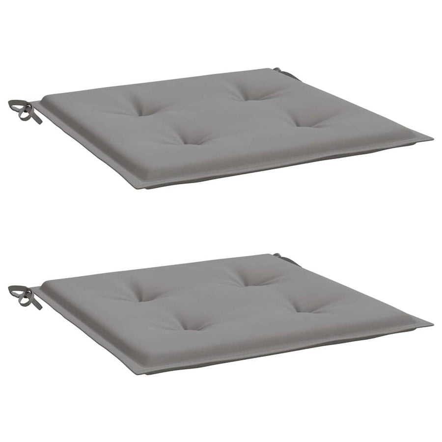 Garden Chair Cushions 2 pcs Grey 40x40x3 cm Oxford Fabric