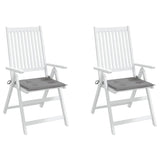 Garden Chair Cushions 2 pcs Grey 40x40x4 cm Oxford Fabric