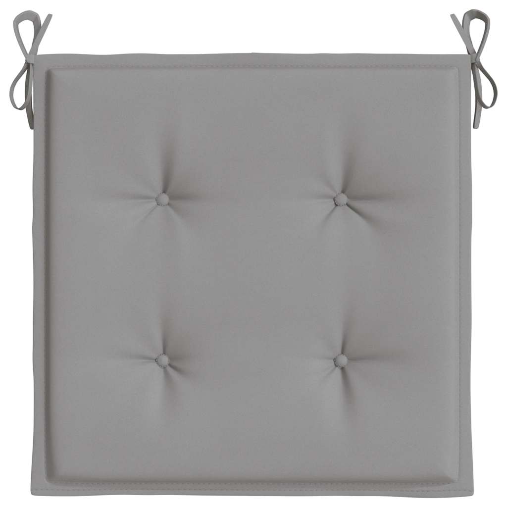 Garden Chair Cushions 2 pcs Grey 40x40x4 cm Oxford Fabric