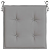 Garden Chair Cushions 6 pcs Grey 40x40x4 cm Oxford Fabric - Rear View