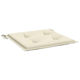 Garden Chair Cushions 2 pcs Cream 40x40x4 cm Oxford Fabric - 45-Degree Angle