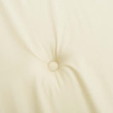 Garden Chair Cushions 6 pcs Cream 40x40x4 cm Oxford Fabric - Close-Up Angle