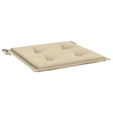 Garden Chair Cushions 2 pcs Beige 40x40x4 cm Oxford Fabric