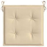 Garden Chair Cushions 6 pcs Beige 40x40x4 cm Oxford Fabric