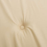 Garden Chair Cushions 6 pcs Beige 40x40x4 cm Oxford Fabric - Close-Up Angle