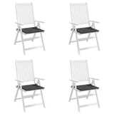 Garden Chair Cushions 4 pcs Anthracite 50x50x4 cm Oxford Fabric