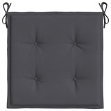 Garden Chair Cushions 6 pcs Anthracite 50x50x4 cm Oxford Fabric - Rear View