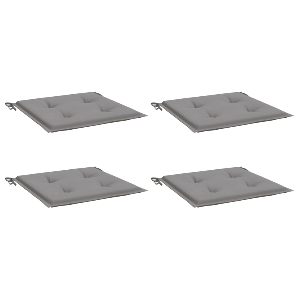 Garden Chair Cushions 4 pcs Grey 50x50x4 cm Oxford Fabric