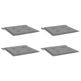 Garden Chair Cushions 4 pcs Grey 50x50x4 cm Oxford Fabric