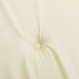 Garden Chair Cushions 4 pcs Cream 50x50x3 cm Oxford Fabric - Close-Up Angle