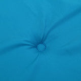 Garden Highback Chair Cushions 6 pcs Blue 120x50x3 cm Fabric