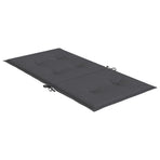 Garden Lowback Chair Cushions 6 pcs Anthracite Oxford Fabric