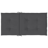 Garden Lowback Chair Cushions 6 pcs Anthracite Oxford Fabric