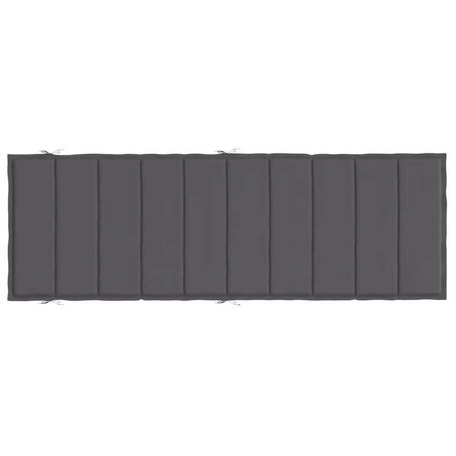 Sun Lounger Cushion Anthracite 186x58x4cm Oxford Fabric