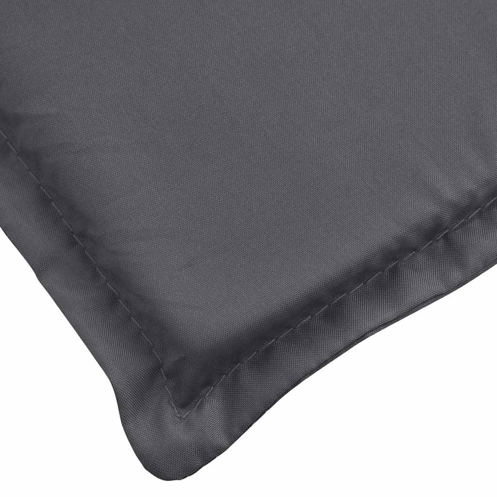 Sun Lounger Cushion Anthracite 186x58x4cm Oxford Fabric