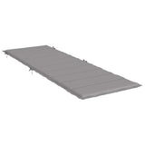 Sun Lounger Cushion Grey 186x58x4cm Oxford Fabric
