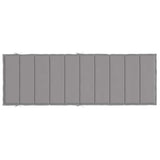Sun Lounger Cushion Grey 186x58x4cm Oxford Fabric