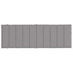 Sun Lounger Cushion Grey 186x58x4cm Oxford Fabric