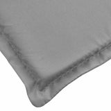 Sun Lounger Cushion Grey 186x58x4cm Oxford Fabric - Low Angle
