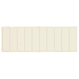 Sun Lounger Cushion Cream 186x58x4cm Oxford Fabric - 45-Degree Angle