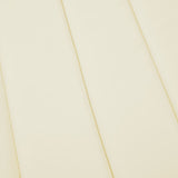 Sun Lounger Cushion Cream 186x58x4cm Oxford Fabric - Close-Up Angle